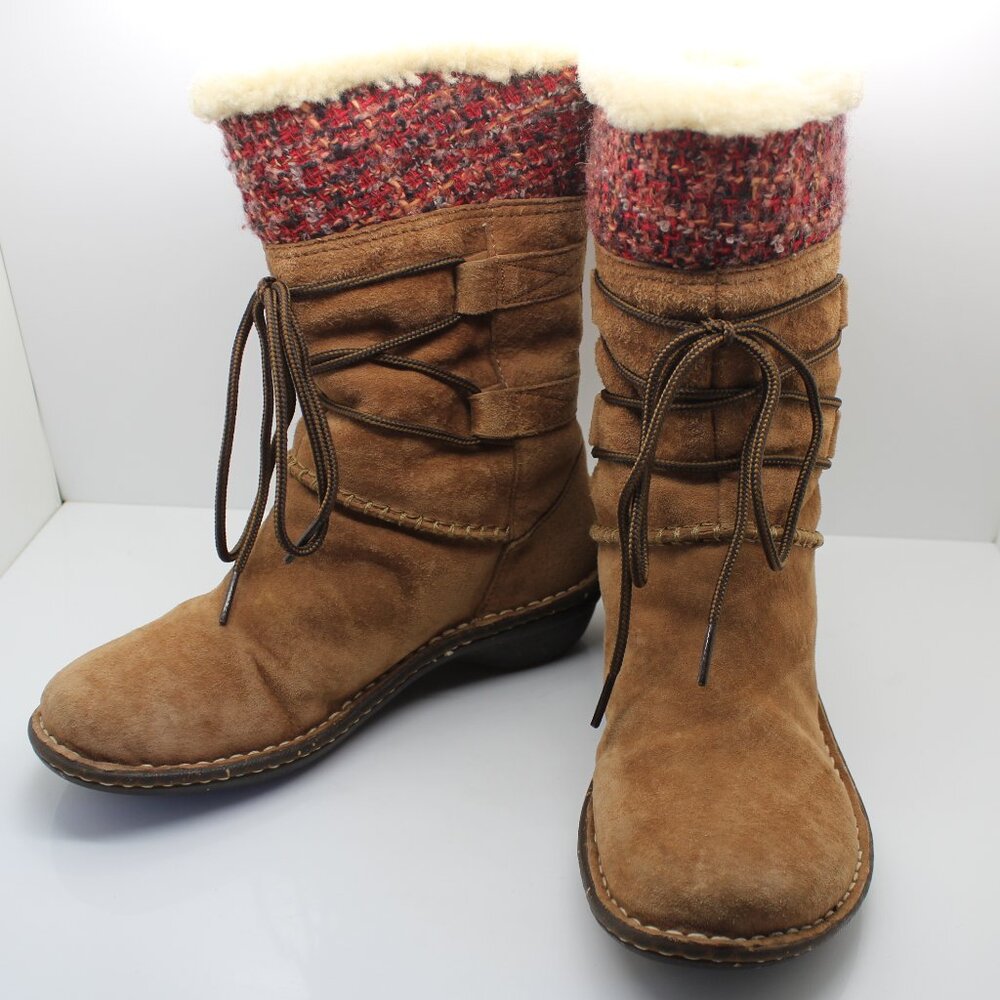 UGG Australia Tanasa 1001668 Chestnut Suede Leather Women Boot Size 7
